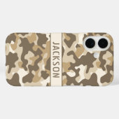 Coques Case-Mate iPhone Personnalisé camouflage du désert (Verso (horizontal))