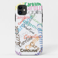 Personnalisé Caroline Nom Iphone case cadeau