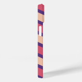 Coques Case-Mate iPhone Personnalisé Chevron Monogramme rose doux bleu pou (Verso / Droite)
