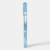 Coques Case-Mate iPhone Personnalisé Chic Bleu Parties scintillant Motif F (Verso / Gauche)