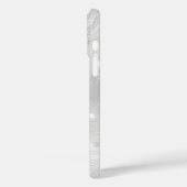 Coques Case-Mate iPhone Personnalisé Chic gris argent Parties scintillant  (Verso / Gauche)