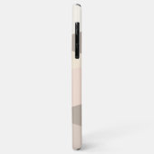 Coques Case-Mate iPhone Personnalisé Chic Naturel Tan Beige Taupe Bande D' (Dos/Gauche)