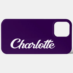 Case-Mate iPhone Case Personnalisé Classique Élégant Monogramme Violet F