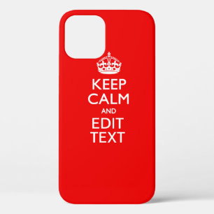 Case-Mate iPhone Case Personnalisé Conserver Le Calme Et Modifier Le Tex