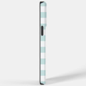 Coques Case-Mate iPhone Personnalisé Cyan Pastel Bleu Bleu Blancs (Verso / Droite)