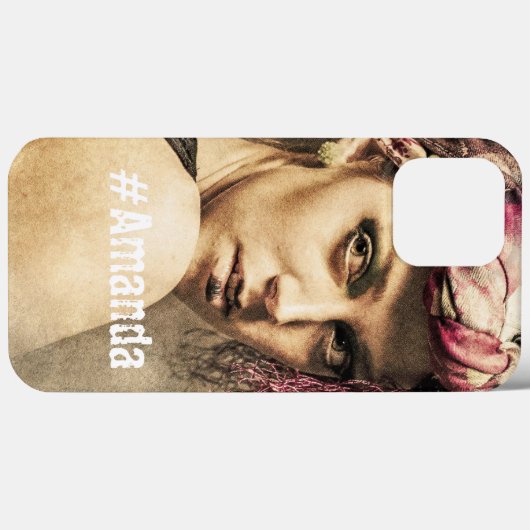 Coques Case-Mate iPhone Personnalisé do-it-yourself Monogramme mignon phot (Verso (horizontal))