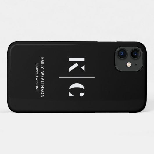 Coques Case-Mate iPhone Personnalisé, élégant, moderne et minimal (Dos (Horizontal))