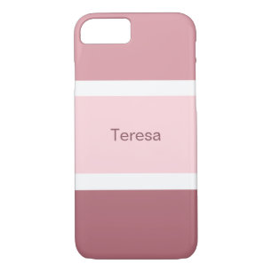 Case-Mate iPhone Case Personnalisé En Gris Rose Et Blanc