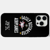 Coques Case-Mate iPhone Personnalisé, Facilement Distrait Par Avion, Pilot (Verso (horizontal))
