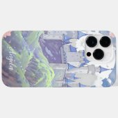 Coques Case-Mate iPhone Personnalisé Fairytale Castle Pastel Aquarelle (Verso (horizontal))