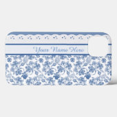 Coques Case-Mate iPhone Personnalisé Indigo Floral Faux Lace iPhone 6 Coqu (Verso (horizontal))