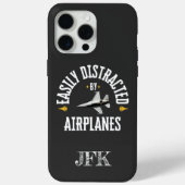 Coques Case-Mate iPhone Personnalisé Initial, Facilement Distrait Par Avio (Verso)