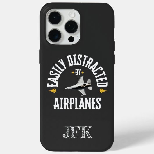 Coques Case-Mate iPhone Personnalisé Initial, Facilement Distrait Par Avio (Verso)