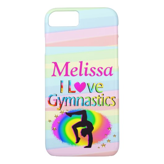 COQUES Case-Mate iPhone PERSONNALISÉ J'AIME GYMNASTICS PHONE CASE (Dos)