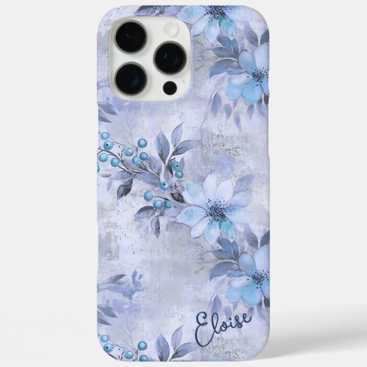 Coques Case-Mate iPhone Personnalisé Joli Shabby Chic hiver Floral (Verso)