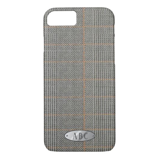 Coques Case-Mate iPhone Personnalisé Mens Grey tweeté Look Phonecase (Dos)