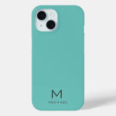 Coques Case-Mate iPhone Personnalisé Moderne Élégant Monogramme Modèle Lum (Verso)