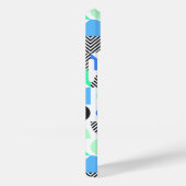 Coques Case-Mate iPhone Personnalisé Moderne Monnaie Bleue Géométrique (Verso / Droite)