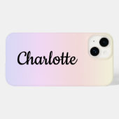 Coques Case-Mate iPhone Personnalisé Moderne Pastel Ombre (Verso (horizontal))