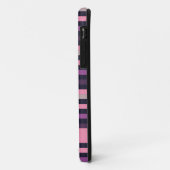 Coques Case-Mate iPhone Personnalisé Moderne Pink Purple Stripe Motif (Dos/Gauche)