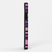 Coques Case-Mate iPhone Personnalisé Moderne Pink Purple Stripe Motif (Dos/Droite)