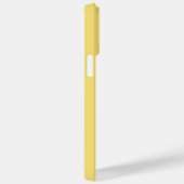 Coques Case-Mate iPhone Personnalisé Monogramme Élégant Lemon Jaune Doux (Verso / Droite)