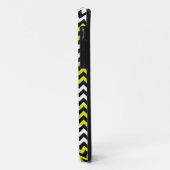 Coques Case-Mate iPhone Personnalisé Monogramme Vert Blanc Chevron Zigzag (Dos/Gauche)