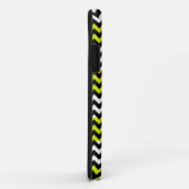Coques Case-Mate iPhone Personnalisé Monogramme Vert Blanc Chevron Zigzag (Dos/Droite)