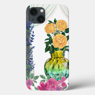 Case-Mate iPhone Case Personnalisé Monogrammed iPhone 13 Coque, Floral c