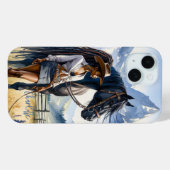 Coques Case-Mate iPhone Personnalisé Mountain Cowgirl (Verso (horizontal))