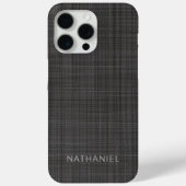 Coques Case-Mate iPhone Personnalisé Moyen gris foncé noir (Verso)
