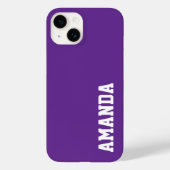 Coques Case-Mate iPhone Personnalisé Nom élégant Moderne Elégant couleur v (Verso)