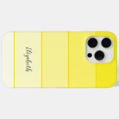Coques Case-Mate iPhone Personnalisé Nom Perky Jaune Bande de couleurs Pal (Verso (horizontal))