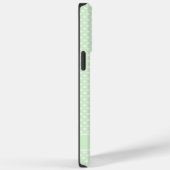 Coques Case-Mate iPhone Personnalisé Pale Pastel Vert Polka Blanc Concepti (Verso / Droite)