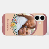 Coques Case-Mate iPhone Personnalisé Photo Floral Rose (Verso (horizontal))
