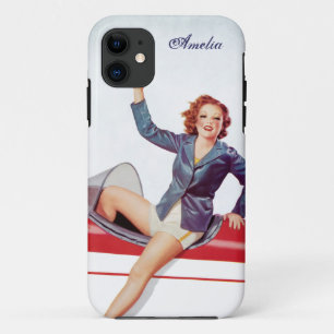 Etui iPhone Case-Mate Personnalisé Retro Fly Girl