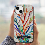 Coque Pour iPhone 14 Personnalisé Rustique<br><div class="desc">Ce boîtier téléphonique rustique est décoré d'une mosaïque botanique colorée. Facile à personnaliser. Parce que nous créons notre oeuvre,  vous ne trouverez pas cette image exacte d'autres designers. Mosaïque originale © Michele Davies.</div>