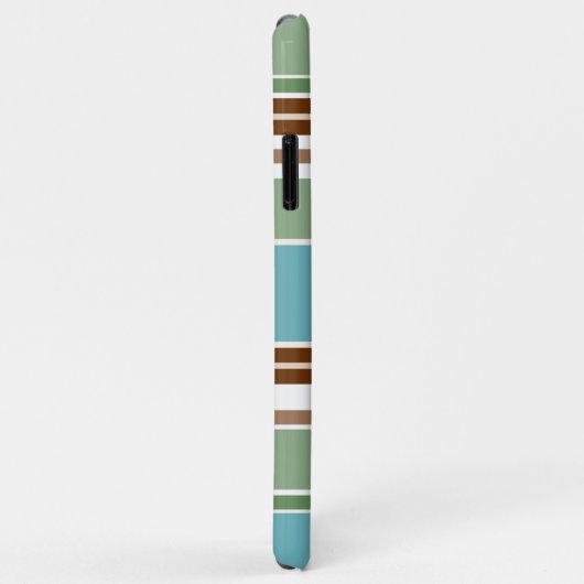 Coques Case-Mate iPhone Personnalisé Turquoise Bleu Sage Vert Brown Ivoire (Dos/Droite)
