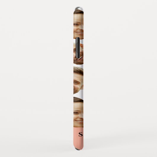 Coques Case-Mate iPhone Personnalisé Visage Coeur Drôle Couple Motif Amusa (Dos/Droite)