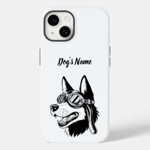 Coque Pour iPhone 14 Personnalisé votre berger allemand photo et nom