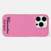 Coques Case-Mate iPhone Personnalisé Votre Nom modèles 11-15 (Verso (horizontal))