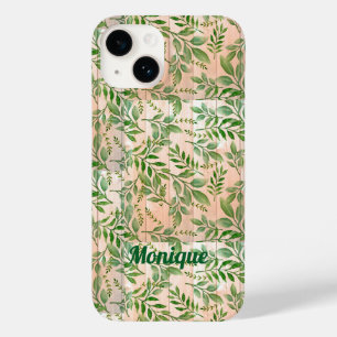 Coque Pour iPhone 14 Personnalisée Abstraite verdure Coque-Mate iPhone 
