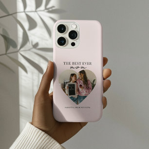 Coques iPhone 16 Pro Personnalisée Meilleure Maman Jamais Coeur Photo