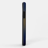 Coques Case-Mate iPhone Personnaliser Blue Ocher fibre de carbone à motif (Dos/Droite)