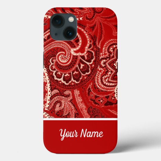 Coques Case-Mate iPhone Personnaliser Boho Red Bandanna Coque-coque iphone (Verso)