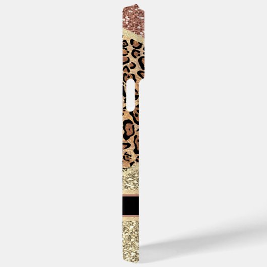 Coques Case-Mate iPhone Personnaliser Chic Stried Rose Parties scintillant (Verso / Droite)