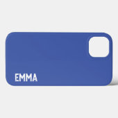 Coques Case-Mate iPhone Personnaliser en bleu : Ajoutez votre nom à notre (Verso (horizontal))