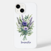 Coques Case-Mate iPhone Personnaliser Lavande Purple Fleurs Eucalyptus (Verso)