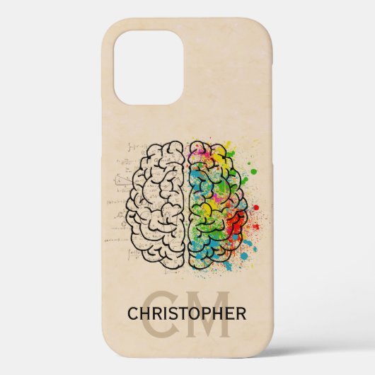Coques Case-Mate iPhone Personnaliser Le Cerveau Humain Gauche Et Droite (Verso)