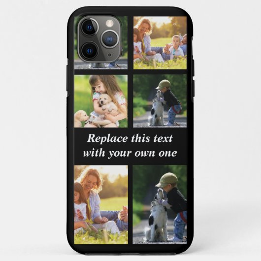 Coques Case-Mate iPhone Personnaliser le collage photo et le texte Coque-M (Dos)